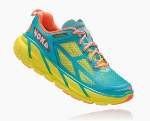 Hoka One One Women's Clifton 1 Running Shoes Light Turquoise/Coral - AU RKMZ